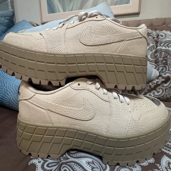 Air Jordan 1 Brooklyn Low Platform Desert Camo Rattan Boots - Women's Size 12 - Picture 3 of 16